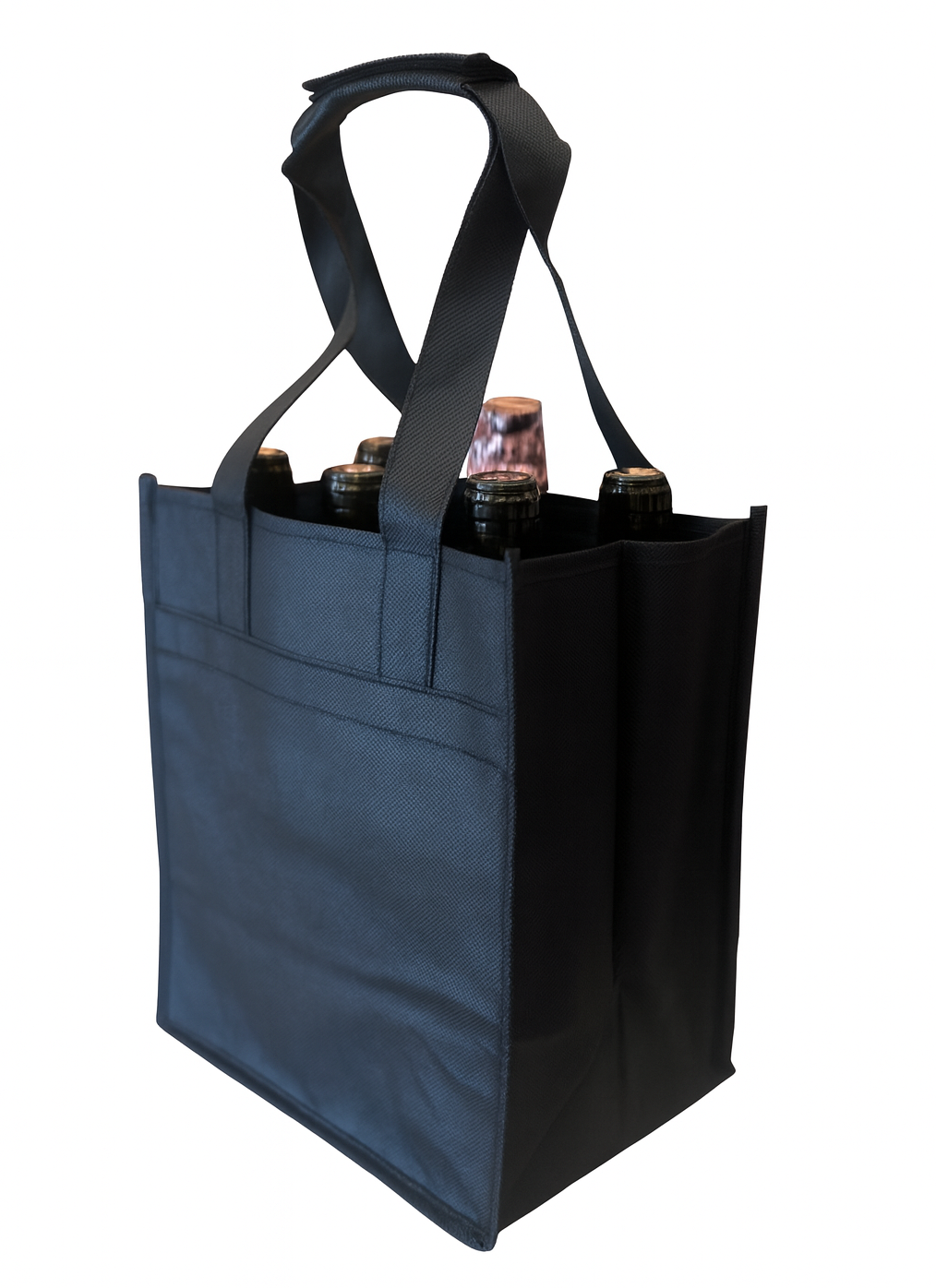 Tote with bottles and side pockets